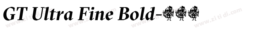 GT Ultra Fine Bold字体转换 GT Ultra Fine Bold字体转换